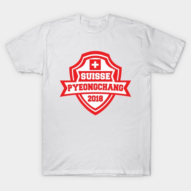 Team Switzerland Pyeongchang 2018 T-Shirt by OffesniveLine